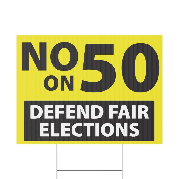 Yard Sign | No on 50 - Image 2